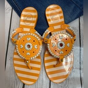 Jack Rogers Striped Georgics Jelly Flats